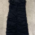 Pretty Little Thing Black Tulle Corset Top Strapless Mini Dress Size 6 Photo 3