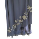 R & M Richards Vintage Petite 2-Piece Navy Blue Embellished Skirt & Top Size 10P Photo 3