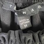 Tiana B Black Off Shoulder Ruched Smocked Empire Waist 3/4 Sleeve Sundress M Size M Photo 3