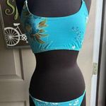 Newport News Vintage NOS 90s Sun Streak foil floral bikini swimsuit, size L/XL Photo 4