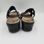 Clarks Bendables Leather Comfort Slide Sandals Brown Women Size 8 M 2" Heel Photo 7