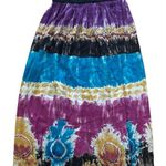 Angie bohemian hippie purple blue Tie Dye Maxi Skirt size Small/Medium Photo 0