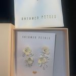 Untamed Petals Ivory Floral Earrings Photo 1
