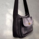 Coach Vintage  Taft‎ Black Leather Bag 9980 Shoulder Crossbody Messenger Photo 3