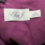 Eliza J  Wine Burgundy Ruffle Front Sleeveless Cocktail Gown Size 2 NWT Photo 9