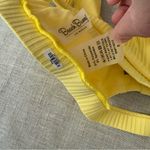 Beach Bunny  Yellow Ribbed 2 Piece Bikini Set High Neck Cut Out Photo 7