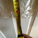 Vintage Elegant Ivory Lace Tiered Dress Short Sleeve Cocktail Party Occasion XS White Photo 9