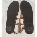 Rainbow Sandals Rainbow Leather Sandals Womens 7.5 8 8.5 Strappy T-Strap T-Street Tan Leather Photo 5