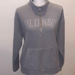 Old Navy grey half zip fleece pullover sweatshirt Photo 0