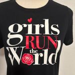 Modern Lux "Girls Run The World" Black Short Sleeve T-Shirt Photo 1
