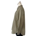 Athleta NWOT  Relaxed Fit Poplin Shirt Green Medium Photo 3