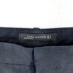 ZARA  Pants Women Size Medium Straight Leg Business Casual Dress Pant Black Photo 1