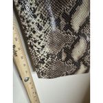 Karina Grimaldi Lamb Leather Snake Print Pants High Waisted Tapered Tie size 26 Photo 6