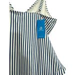 Cupshe Striped One Piece Swimsuit V Neck Ruched High Cut Nautical Coastal NWT Photo 3