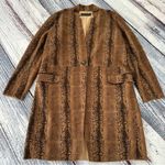 BLANK NYC  Copperhead Faux Leather Trench Coat Photo 1