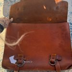 None Rustic vintage Classic Brown Leather satchel Bag Photo 7
