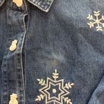 Dressbarn Christmas Denim Button Photo 5