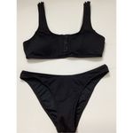 Seafolly New. 3 snap black scoop bikini set. Size USA 6. Retails $174 Photo 8