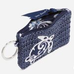 Vera Bradley  Straw Zip ID Case - Steel Blue Medallion #71 Photo 1