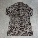 Tuckernuck Ellie Striped Mock Neck Knit Dress Tiger Small Brown Photo 4