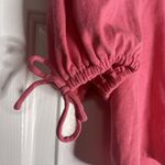 Free People Kitty Tee Velvet Rose Crop Top Tie Up Front Puff Sleeve Size XS NWT Photo 4