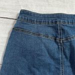 Almost Famous  Button Front Dark Wash Size 7 Denim Skirt Photo 7