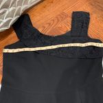 Nanette Lepore Black Lace Trim Flounce Hem Dress 8 Photo 4