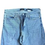 Banana Republic  Light Blue Skinny Jeans Raw Hem Mid Rise Size 30 Long Photo 1