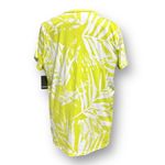 Torrid 2X Lime Green Palm Leaf Print Top Short Sleeve Blouse NWT Tropical Resort Photo 6