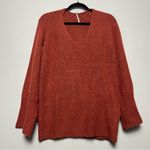 Free People  Bell Sleeve Wool Blend Sweater Rust Women’s Size S Photo 0