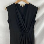 Michael Kors MICHAEL  Gathered Side Sleeveless Black Dress Size Small Photo 2
