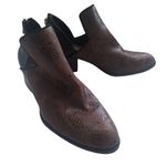 Andrew Geller  Friona Block Heel Bootie Snakeskin Print Size 6.5 Photo 1