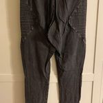 Divided Charcoal Gray Black Ribbed Leggings Photo 2