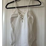 EXPRESS One Eleven White Crisscross Cami Top Small Photo 0