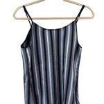 Babaton Aritzia Black and White Stripe V Neck Cami Tank Top Small Photo 1