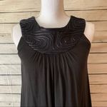 BB Dakota  Black Linen A-Line Mini Dress Photo 2