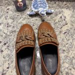 Saint G Studded Brown Chain Buckle Loafers Shoes Size 8 Photo 10