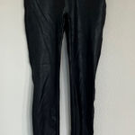 Spanx  Black Faux Leather Leggings Size Small  Photo 0