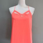 EXPRESS Neon Orange Cutout Strappy Tank Size S EUC Photo 0
