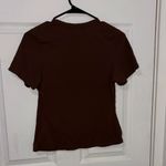 SKIMS  Dark Brown Short Sleeve Tee Photo 2