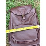 Amerti Leather Backpack Brown Drawstring‎ Flap Buckle APC Zipper Small Purse Photo 4