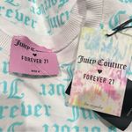 Juicy Couture NEW  Forever 21 White and Blue Cropped Sweatshirt Women’s Small Photo 3