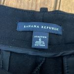Banana Republic women’s wide leg mid rise black ponte pant trouser size 6 Photo 6