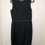 David Meister Sleeveless Sheath Dress Black Blue Photo 5