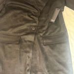 Forever 21 Black Long suede coat Photo 8