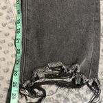 Simple Society  jeans size 13/31 black button up frayed edges high rise NWOT Photo 4