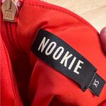 Nookie Cooper Mini Dress Tangerine Orange Ruffle Size XS Photo 3