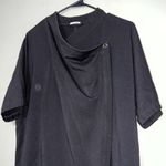 J. Jill size medium Pure Jill flagstone dark grey cardigan wrap snap closure Gray Photo 1