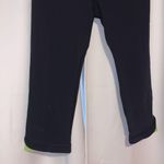 Under Armour  black capri neon green athletic leggings Photo 2