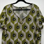 80 Park Top Womens 2X Stretch Casual Workwear Career Contemporary Feminine Green Photo 2